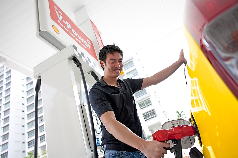 Man at Fuel Station