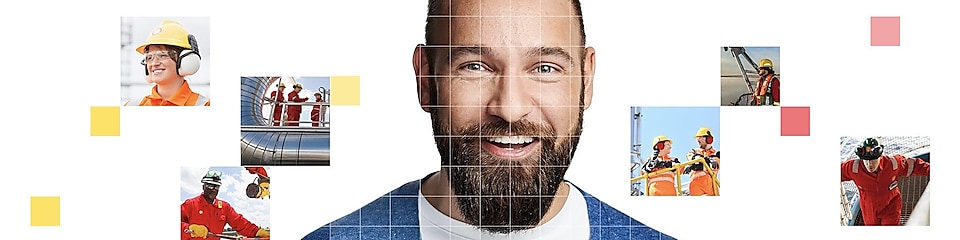 man with long beard smiling
