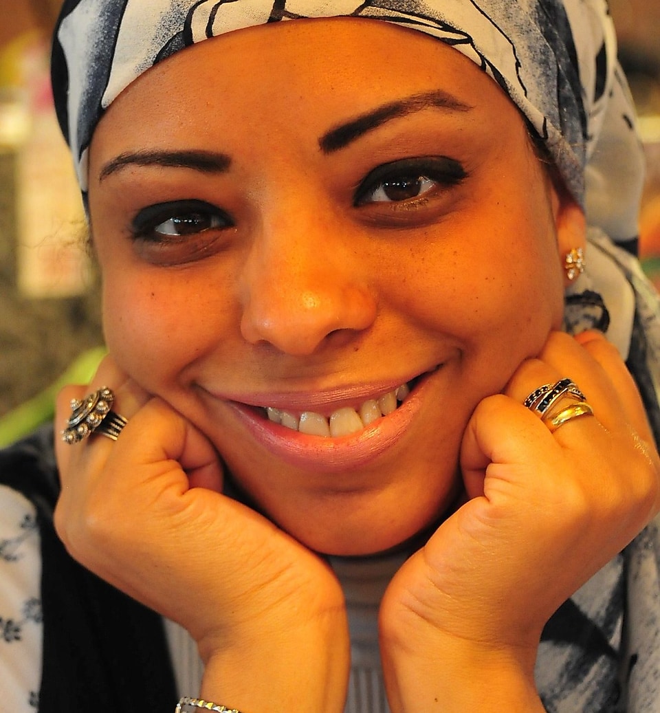 Close up portrait of Marwa Al-Ansary