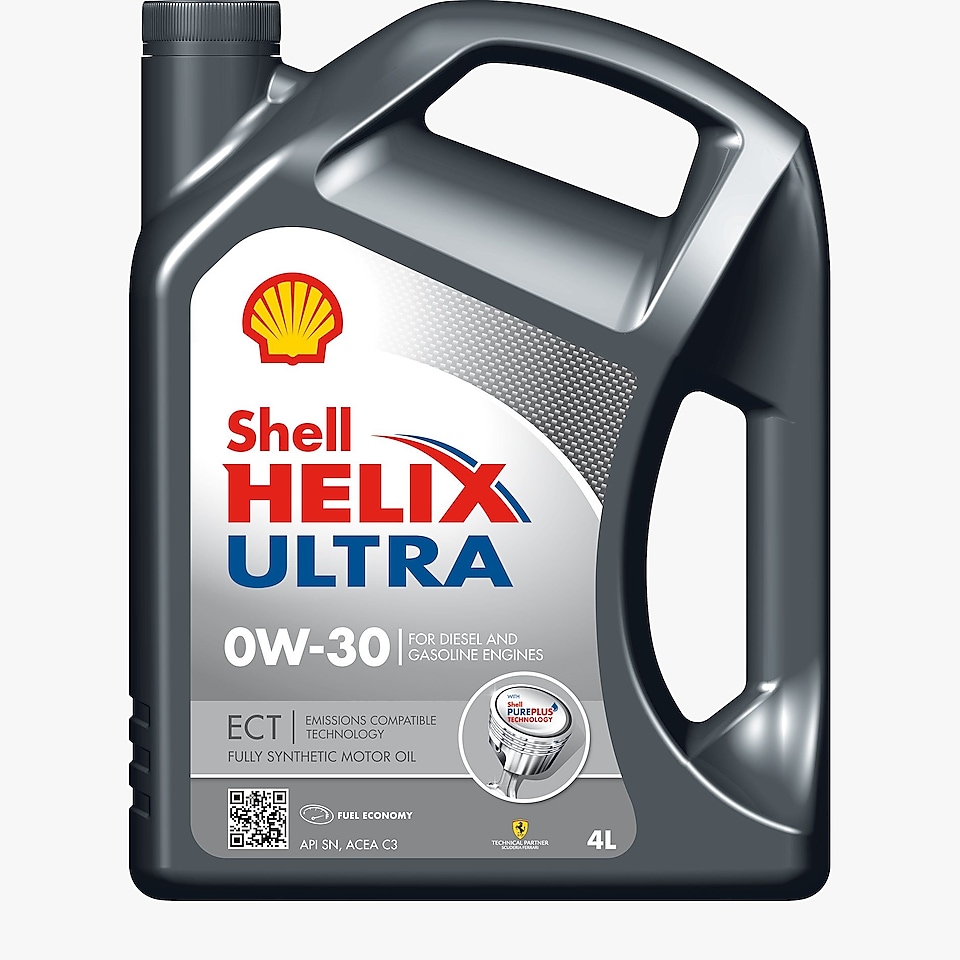 Packshot of Shell Helix Ultra ECT 0W-30