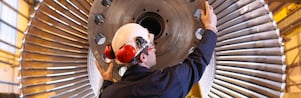 man calibrating fan