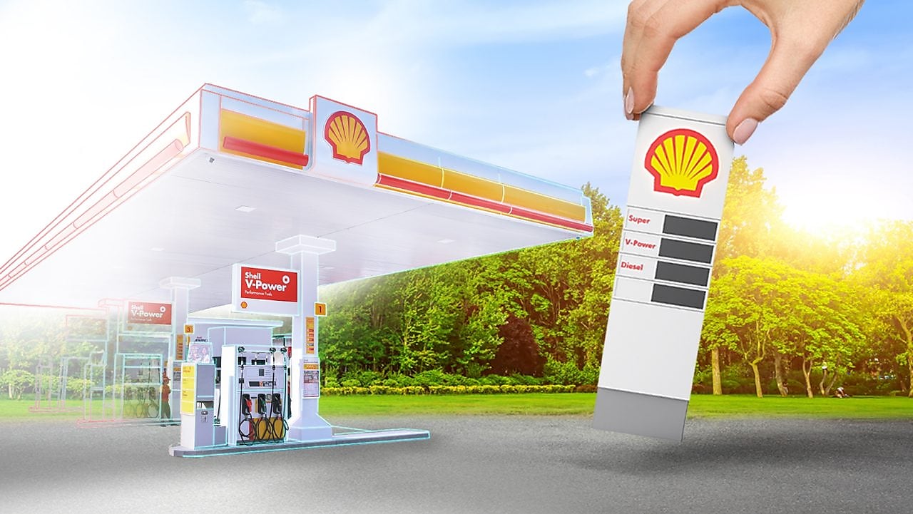 Shell station in Indonesia