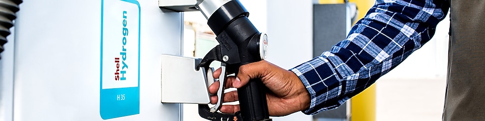 Man holding fuel pump