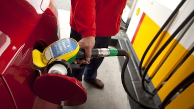 Filling gas in car