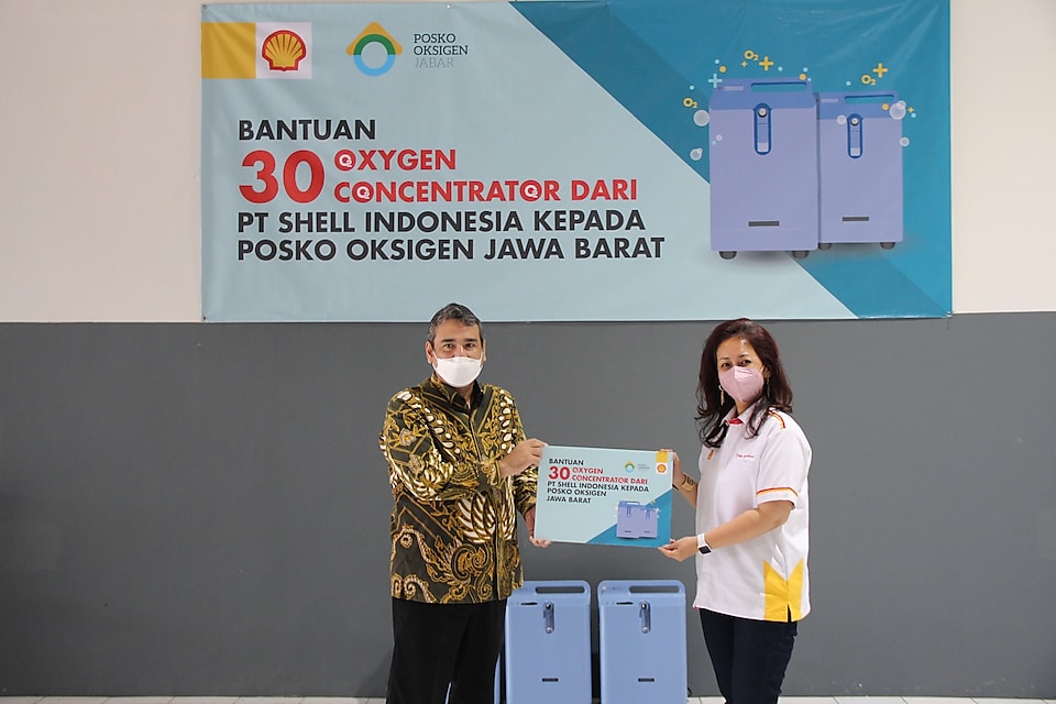 Shell Dukung Penanganan Pandemi Melalui Donasi Konsentrator Oksigen