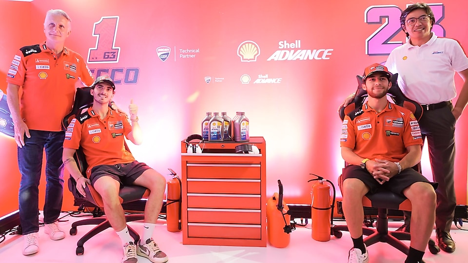  Konferensi pers kemitraan teknis Shell Advance dan Ducati Corse untuk MotoGP 2023 di Mandalika
