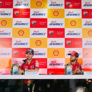 Konferensi pers kemitraan teknis Shell Advance dan Ducati Corse untuk MotoGP 2023 di Mandalika