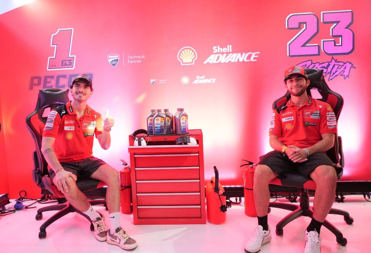 Konferensi pers kemitraan teknis Shell Advance dan Ducati Corse untuk MotoGP 2023 di Mandalika