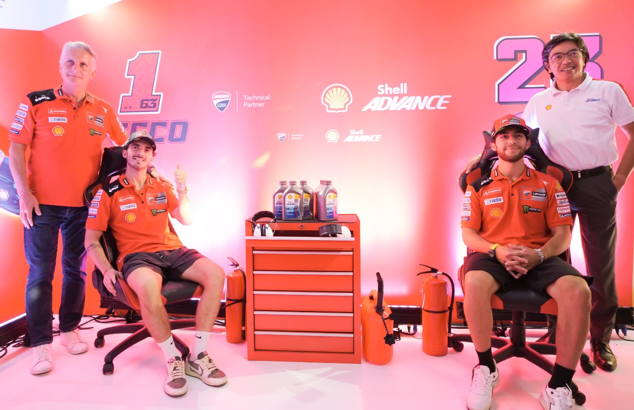  Konferensi pers kemitraan teknis Shell Advance dan Ducati Corse untuk MotoGP 2023 di Mandalika