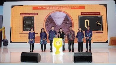 Peresmian groundbreaking pembangunan pabrik manufaktur gemuk Shell di Indonesia (1)