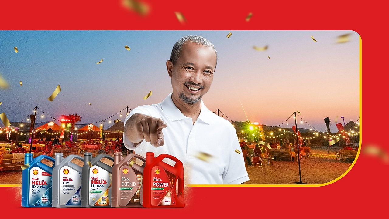 Pengumuman bahwa pemenang undian Double Shell Helix Experience sudah terpilih.