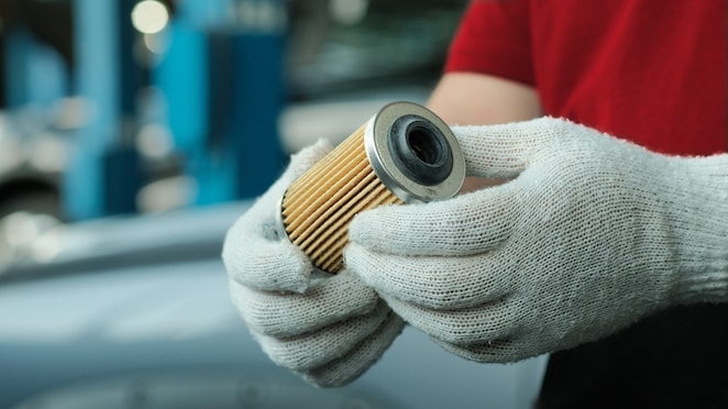 Filter oli sebelum dipasang.