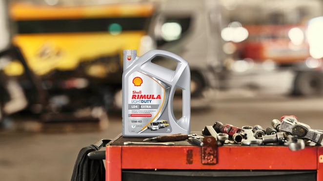 Produk Shell Rimula LD4 Extra